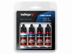 Vallejo Game Color Set 72376 Blue Color Set (4x18ml)