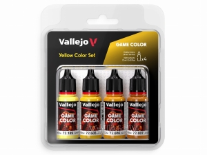 Vallejo Game Color Set 72378 Yellow Color Set (4x18ml)