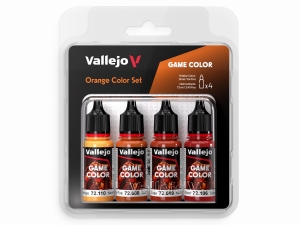 Vallejo Game Color Set 72381 Orange Color Set (4x18ml)