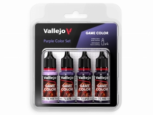 Vallejo Game Color Set 72382 Purple Color Set (4x18ml)