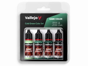 Vallejo Game Color Set 72383 Cold green Color Set (4x18ml)