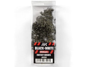 AK TUFTS AK8265 BLACK-WHITE FANTASY BUSHES 1/35