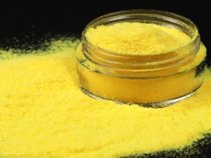 Biodegradable (in water) Glitter Powder Fengda KS500 UV Yellow (10g)
