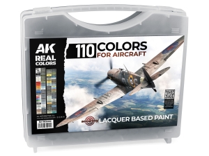 AK RCS302 BRIEFCASE 110 REAL COLORS 17ml - AIRCRAFT (110x17ml)