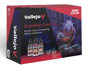 Vallejo Game Color 72182 Inspiration Color Set (48x18ml + 3 brushes)