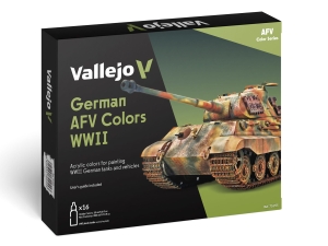 Vallejo Model Color Set 70255 German AFV Colors WWII (16x18ml)