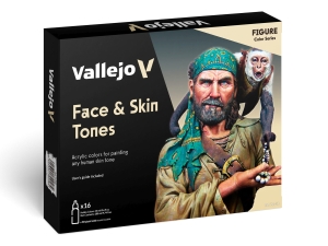 Vallejo Model Color Set 70258 Face & Skin Tones (16x18ml)