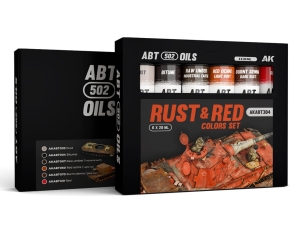 Abteilung 502 OIL SET ABT304 Rust and Red Colors Set (6x20ml tubes)