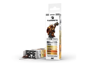 AK PLAYMARKERS SET AKM105 FULL METAL (6x)