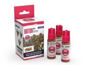 AK QUICK GEN SET AK17503 BRITISH UNIFORMS (3x18ml)