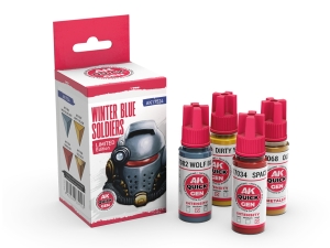 AK QUICK GEN SET AK17524 WINTER BLUE SOLDIERS (4x18ml)