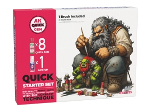 AK QUICK GEN SET AK17525 QUICK STARTER SET (8x18ml + 1x medium + 1x brush)