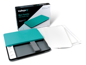 Vallejo B90001 Wet Palette Set (1 Wet Palette, 2 Sponges, 30 papers, 1 Well Palette)