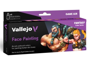 Vallejo Game Air 72204 Face Painting set by A.Giraldez (8x18ml)