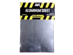 AK TOOL AK8313 ALUMINIUM SHEET 200um 200x250mm