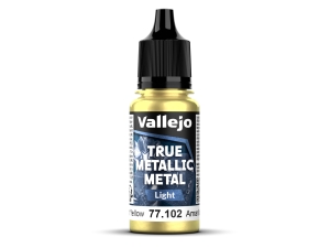Vallejo True Metallic Metal 77102 (Light) Radiant Yellow (18ml)