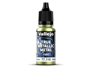 Vallejo True Metallic Metal 77115 (Light) Amber Green (18ml)