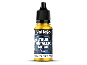 Vallejo True Metallic Metal 77122 (Base) Radiant Yellow (18ml)