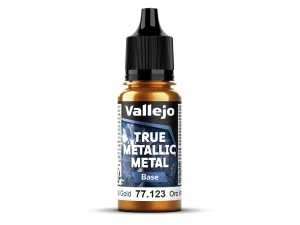 Vallejo True Metallic Metal 77123 (Base) Imperial Gold (18ml)