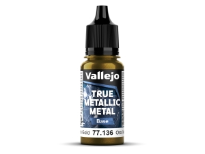 Vallejo True Metallic Metal 77136 (Base) Greenish Gold (18ml)