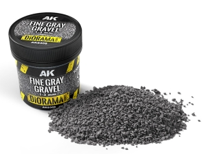 AK DIORAMA AK8308 FINE GRAY GRAVEL 1-3mm (100ml)