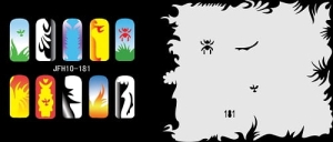 Disegno per le unghie (aerografo nail art) Fengda JFH10-181