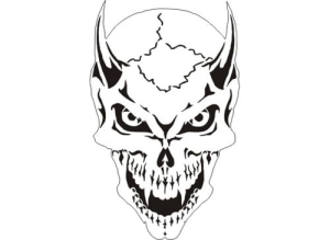 Disegno aerografo teschi/skull B014