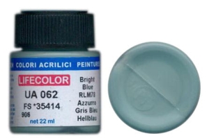 Colore LifeColor UA062 mimetic bright blue rim 78