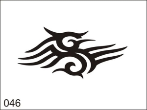 Disegno di tatuaggio aerografo M046