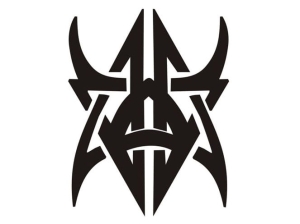 Disegno di tatuaggio aerografo V040