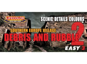 Kit aerografo di colori camouflage LifeColor MS08 SOUTHERN EUROPE VILLAGE