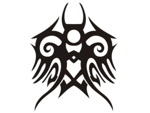 Disegno di tatuaggio aerografo V031