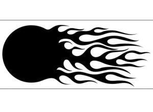 Disegno aerografo fiamme/flames C014