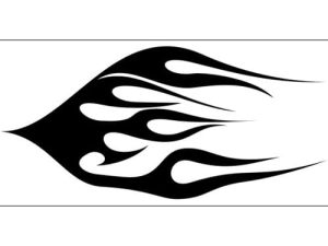 Disegno aerografo fiamme/flames C043