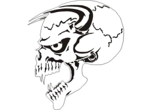 Disegno aerografo teschi/skull B013