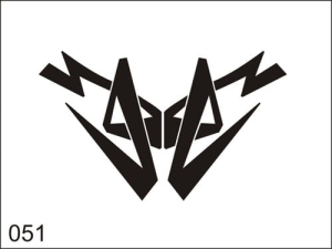 Disegno di tatuaggio aerografo M051