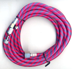 Tubo rosso Fengda® BD-31A attaccata 3,0 m avvitata G1/4 - G1/8