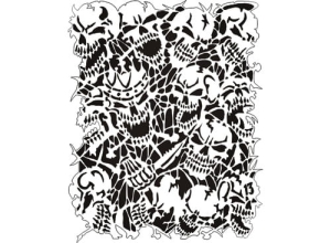 Disegno aerografo teschi/skull B005
