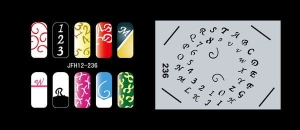 Disegno per le unghie (aerografo nail art) Fengda JFH12-236