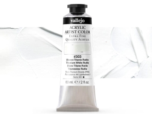 Vallejo Acrylic Artist Color 16303 Titanium White Rutile (60ml)