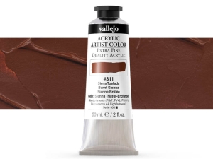 Vallejo Acrylic Artist Color 16311 Burnt Sienna (60ml)