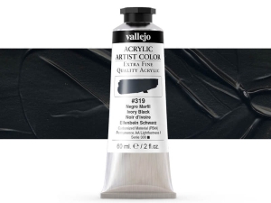 Vallejo Acrylic Artist Color 16319 Ivory Black (60ml)