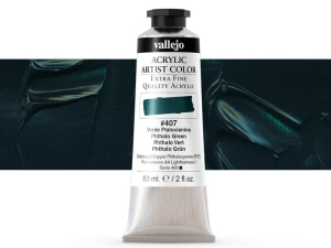 Vallejo Acrylic Artist Color 16407 Phtalo Green (60ml)