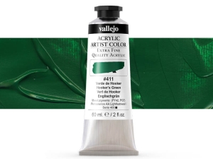 Vallejo Acrylic Artist Color 16411 Hooker’s Green (60ml)
