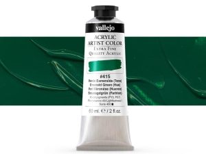 Vallejo Acrylic Artist Color 16415 Emerald Green (Hue) (60ml)
