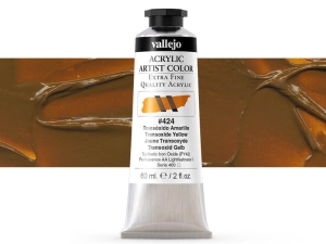 Vallejo Acrylic Artist Color 16424 Transoxide Yellow (60ml)