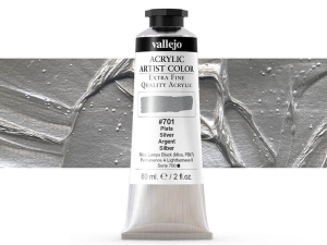 Vallejo Acrylic Artist Color 16701 Silver (60ml)