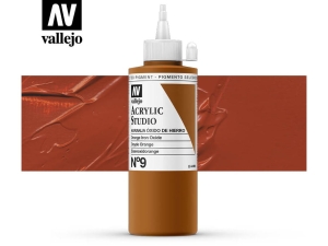 Vallejo Acrylic Studio 22009 Orange Iron Oxide (200ml)