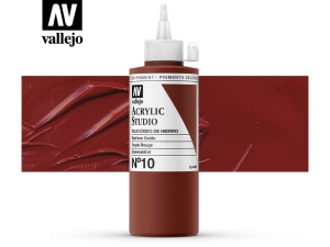 Vallejo Acrylic Studio 22010 Red Iron Oxide (200ml)