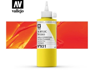 Vallejo Acrylic Studio 22931 Fluorescent Yellow Gold (200ml)